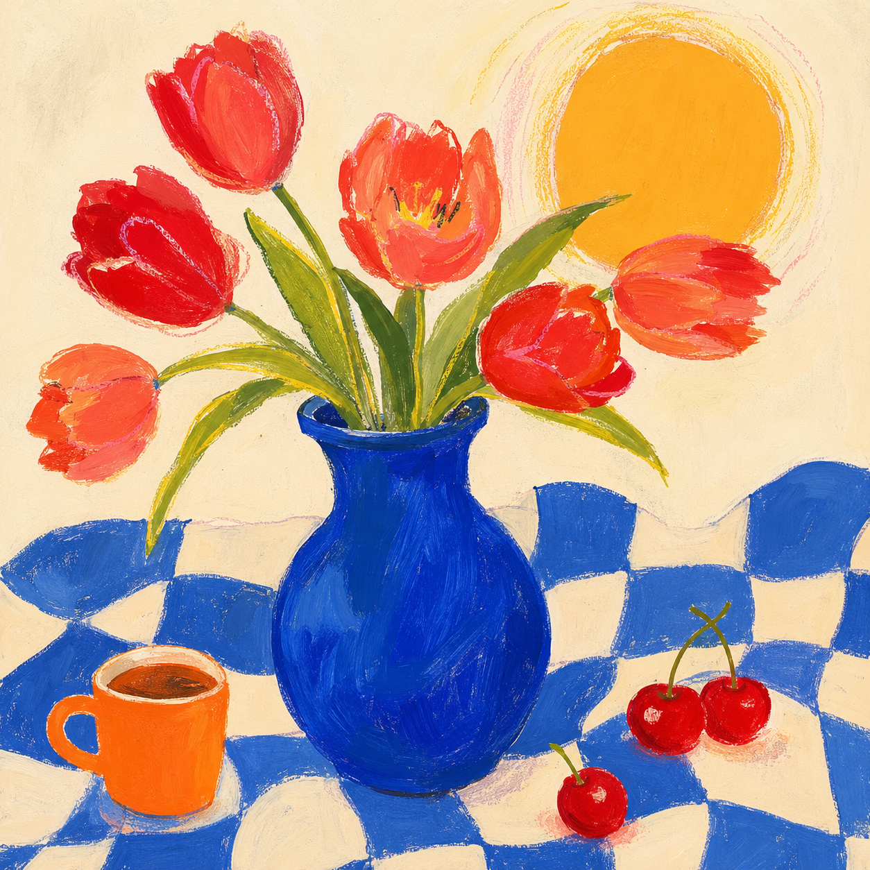 엽서에 적용할 꽃 그림 작품